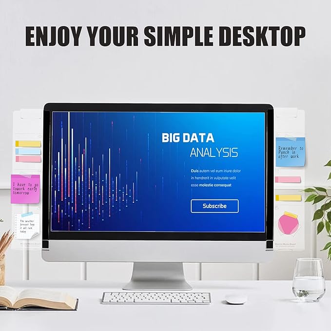 Office Desk Accessories 2pcs Multifunction Computer Monitor Memo Board - Image 7