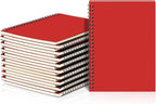 Yahenda 18 Pcs Spiral Notebook Bulk A5 Journal Lined 8.3'' x 5.5'' Writing by Yahenda