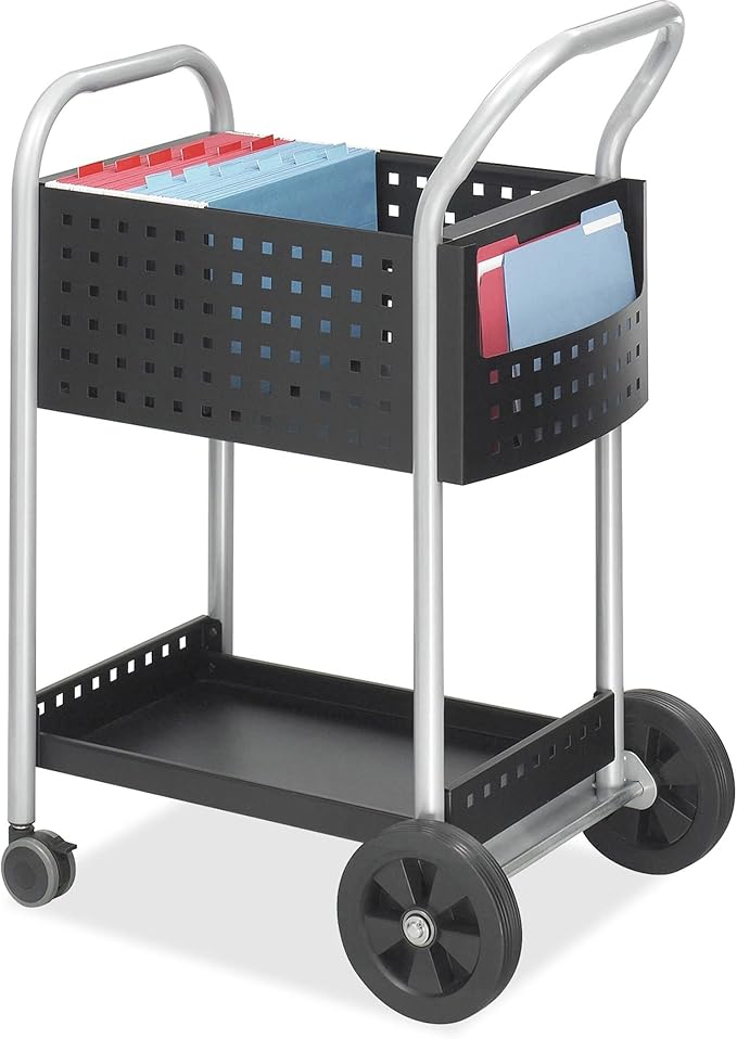 Safco Scoot Mail Cart: Durable Steel Design Holds up to 75 Legal-Sized Folders by SafcoProducts