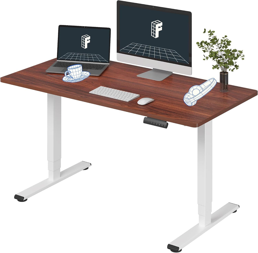 FLEXISPOT E6 3-Stage Dual Motor Electric Standing Desk 55 x 28 Sit Stand Up Desk