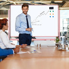TSJ OFFICE Large Rolling Whiteboard - Image 8