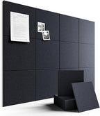 Fluxynara Large Felt Bulletin Board 48" X 36" Cork Board Alternative-12 Pack by FLUXYNARA