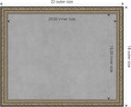 Amanti Art Silver Framed Magnetic Board 18x22 Small Vision Board - Image 4
