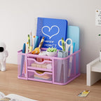 Marbrasse Mesh Desk Organizer, Pen Holder - Image 3