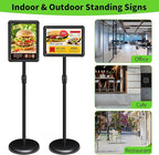 INNOVSIGN 2Packs Adjustable Pedestal Sign Holder Stand 8.5''x11'', Floor - Image 2