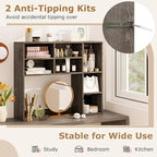 Tangkula Desktop Bookshelf, 3-Tier Desk Display Rack Organizer - Image 8
