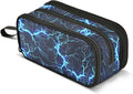 BOENLE Dark Blue Electric Lightning Pencil Case Box Boys Girls Large Pencil by BOENLE-WELCOMEYOURCOMING