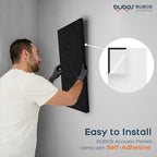 BUBOS 4 PCS Acoustic Panels, 23.6''x11.8''Fabric Soundproof Wall Panels - Image 8