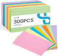 Koogel Index Cards 3x5, Colored Flash Card Lined Ruled on Both Side, by KOOGEL