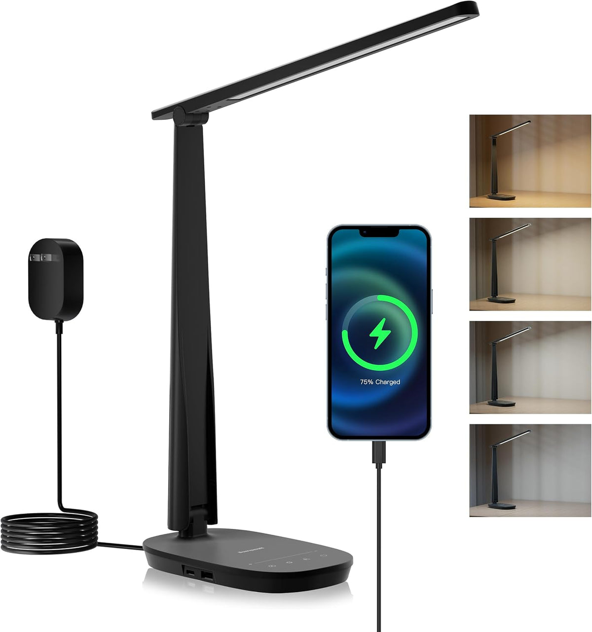 honeywell hwt-h2 led desk lamp, eye-caring full spectrum, main product view