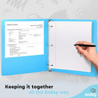 1 Inch 3 Ring Binder 1” Binder Clear View Cover - Image 6