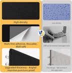 Smarpau Large Cork Board for Walls, 12 Pack Square Bulletin Board, Felt Wall - Image 2
