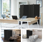 Kecreque Room Divider 4 Panel Partition Room Dividers & Folding Privacy Screens - Image 7