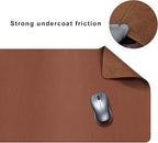 CENNBIE Leather Desk Mat 39.3"x19.6", Extra Large Desk pad, Large Office - Image 5