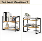 ART-GIFTREE Office Desk Shelf Organizer, Wood Desktop Bookshelf Supplies - Image 7