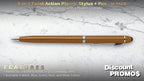 DISCOUNT PROMOS Twist Action Plastic Stylus Pens, Bulk Pack - Image 3