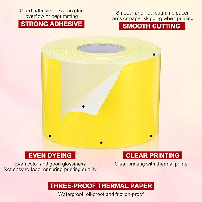 PATIKIL 3 x 5 Inch Rectangle Inventory Color Coding Labels 1 Roll, Square - Image 3