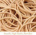 Rubber Bands Office Supplie 1100Pcs Size #16 Rubberbands Light Brown Elastics - Image 7