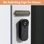 Brass No Soliciting Sign, No Soliciting Sign - Image 9