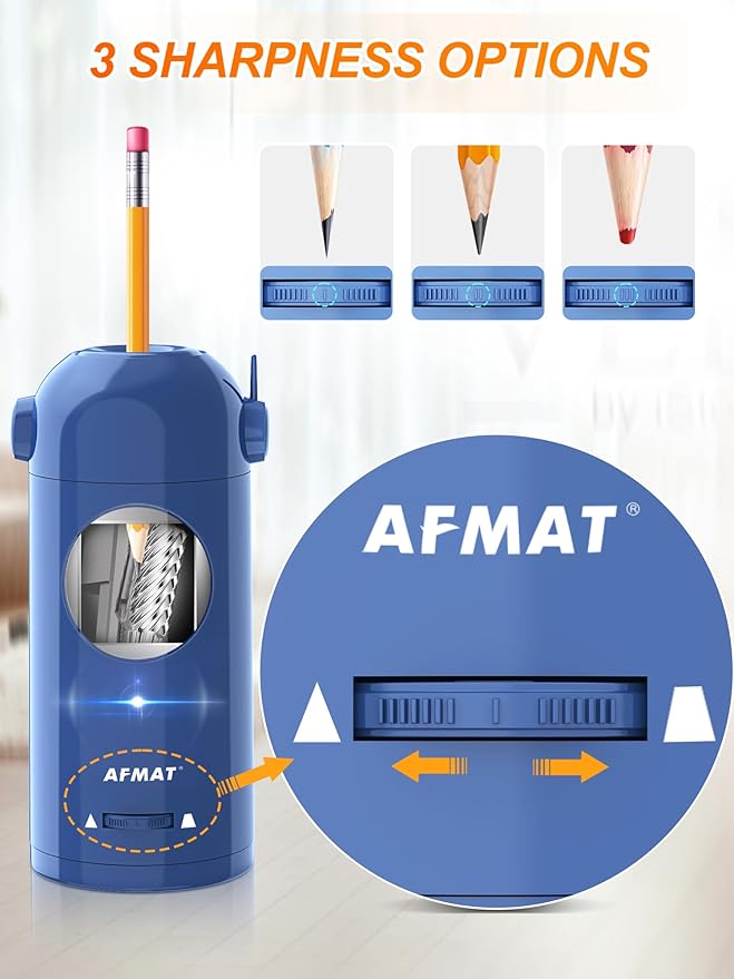 AFMAT Electric Pencil Sharpener, Fully Automatic Pencil Sharpener - Image 4