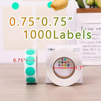 PARLAIM 3/4 Inch Roll Color Coding Labels, 1000 per Roll Round Permanent - Image 2