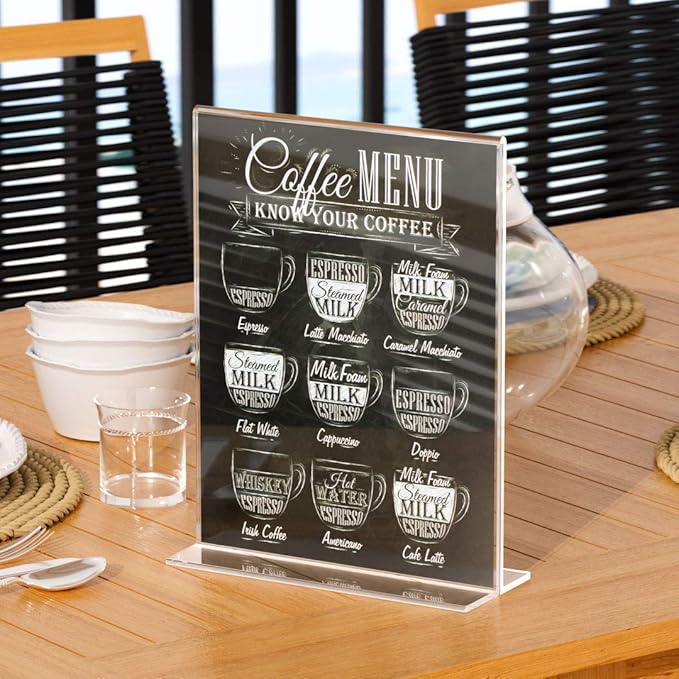 NIUBEE 12 Pack Acrylic Sign Holder 8.5 x 11 - Image 7