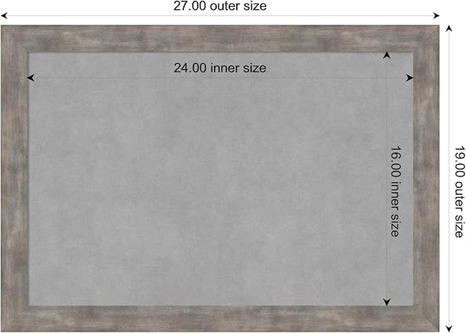 Amanti Art Silver Framed Magnetic Board 19x27 Medium Vision Board - Image 3