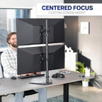 vivo dual monitor desk stand free-standing lcd mount on a desk or shelf