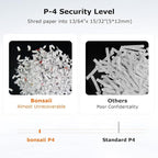 Bonsaii 12 Sheet Micro Cut Paper Shredder | 60-Minute Continuous Run Time | - Image 2