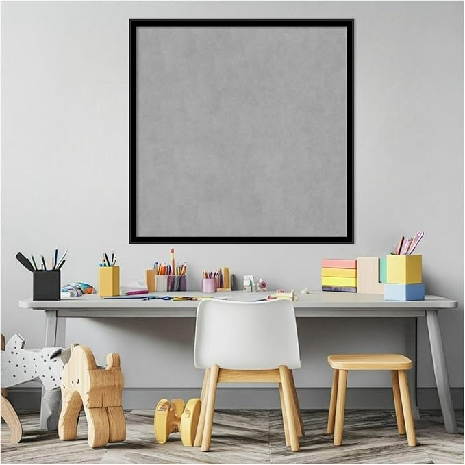 Amanti Art Black Framed Magnetic Board 25x25 Medium Vision Board - Image 5