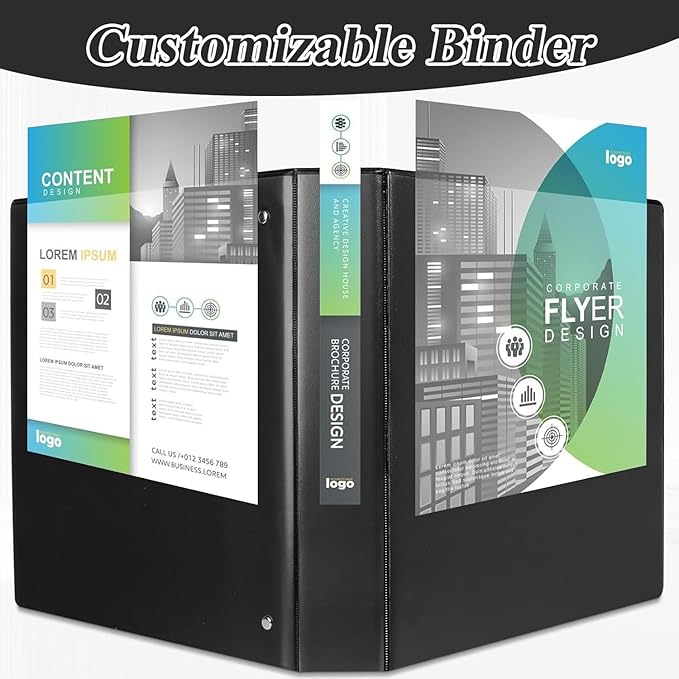 CIXILDTS 1.5-inch D Ring Binders, Fit US Letter Size Paper, 1-1/2" 3 Slant-D - Image 6