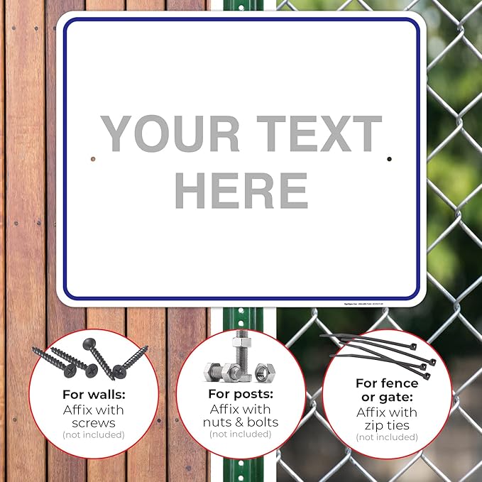 Custom Sign, Personalized Metal Signs, Customize - Image 4