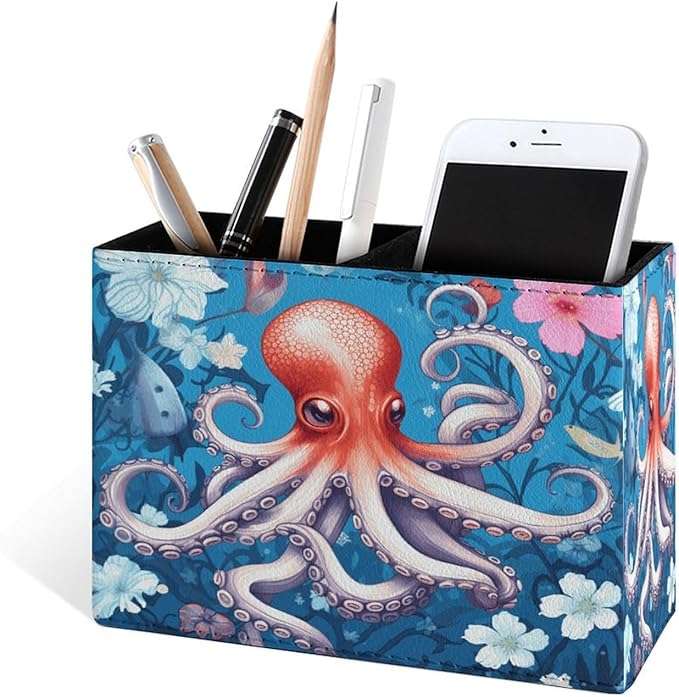 Famame Cute Octopus Flowers Pencil Holder - Image 2