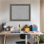 Amanti Art Grey Framed Magnetic Board 21x25 Small Vision Board - Image 5
