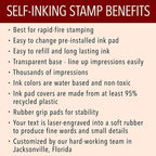 Self Inking Modern Address Stamps | Custom Return Address Stamper - Image 6