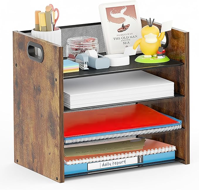 Boershun Wood Desk Organizer by BOERSHUN