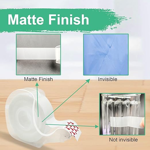 Bulk Tape clear, Invisible Tape, Matte Finish, 3/4 in x 650 in, 60 Rolls - Image 3