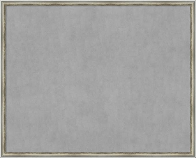 Amanti Art Silver Framed Magnetic Board 34x42 X-Large Vision Board by AmantiArt