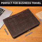 Geslun Genuine Leather Portfolio, Legal Size 8.5 x 14 Pad Holder, Business - Image 7
