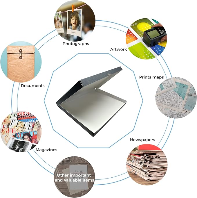 Lineco Folio Storage Box, Clamshell Design - Image 6