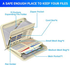 ENGPOW Accordion File Organizer, Fireproof Expanding File Folder - Image 5