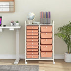 LDAILY 15 Drawer Rolling Storage Cart, Rolling Cart - Image 7