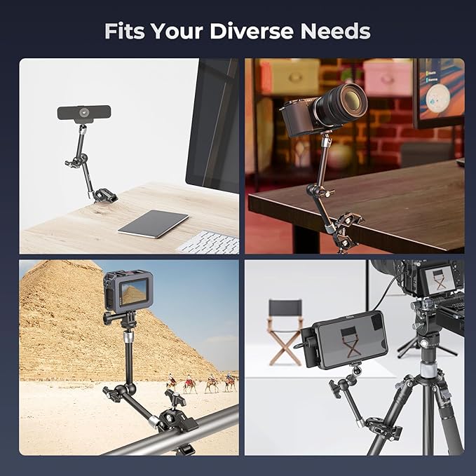 SMALLRIG Magic Arm Clamp Kit, Camera Mount Articulating Friction Arm w Super - Image 7