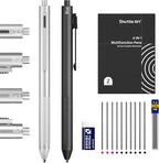 Shuttle Art 4 in 1 Multicolor Pen, 2 Pack Retractable Ballpoint Pens by ShuttleArt