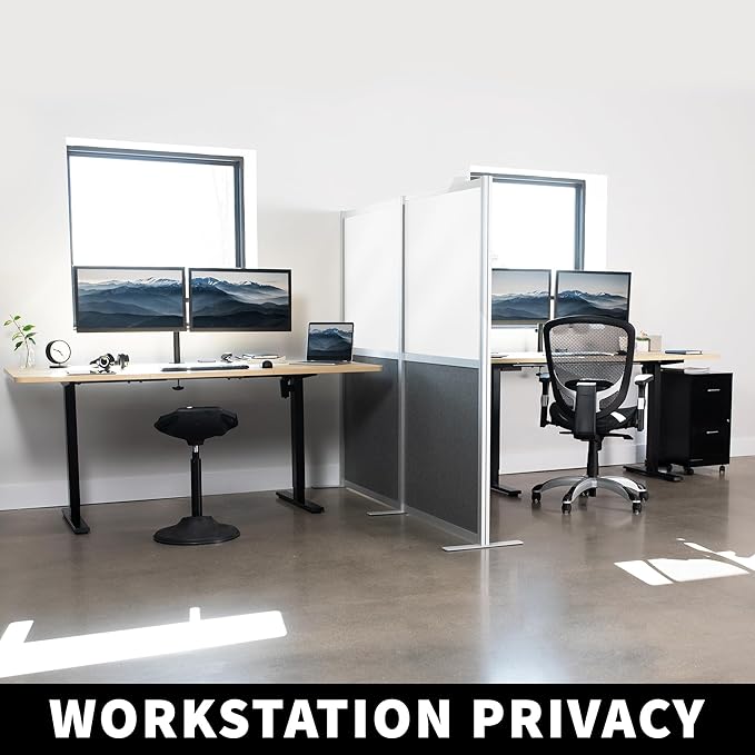 VIVO Modular Wall System, 2 PET and Whiteboard Panels, Professional Office - Image 8