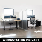 VIVO Modular Wall System, 2 PET and Whiteboard Panels, Professional Office - Image 8