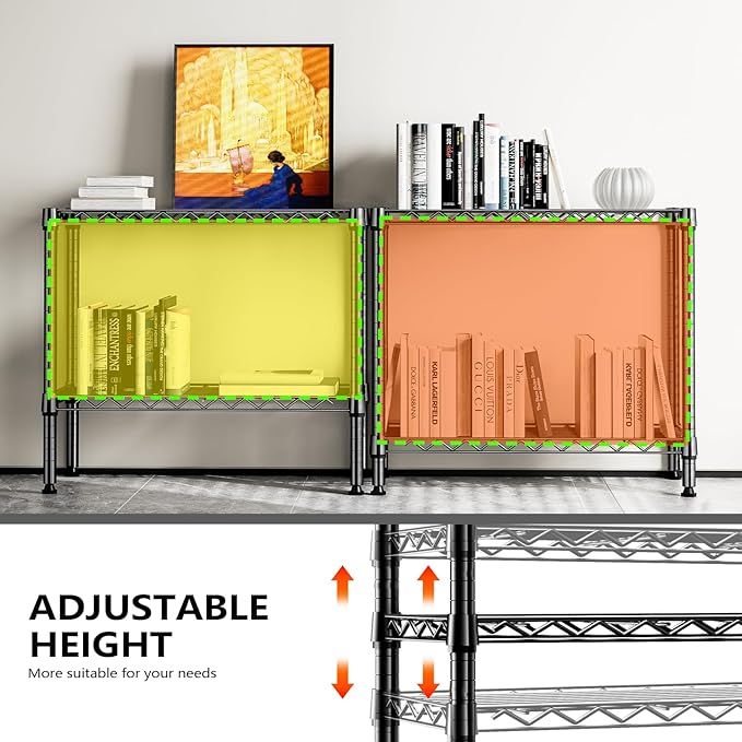 MZG 220 lbs 2 Tier Storage Rack Metal Wire Shelving Unit, Storage Standing - Image 7