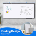 Magnetic Dry Erase Board 96 x 48 inches, Maxtek 4" x 8" Whiteboard - Image 2