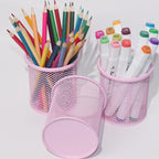 SNOW COOLER Pen Holder Mesh Pencil Holder Metal Pen Holder Cup Pencil Cup Holder - Image 4