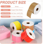 PATIKIL 1000Pcs Colored Coding Labels Stickers, 5x3 Inch Rectangle Inventory - Image 2